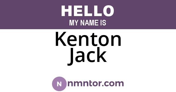 Kenton Jack