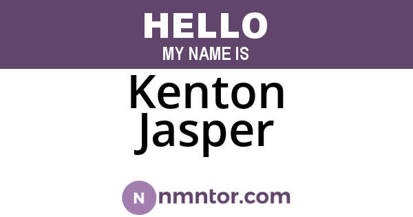 Kenton Jasper
