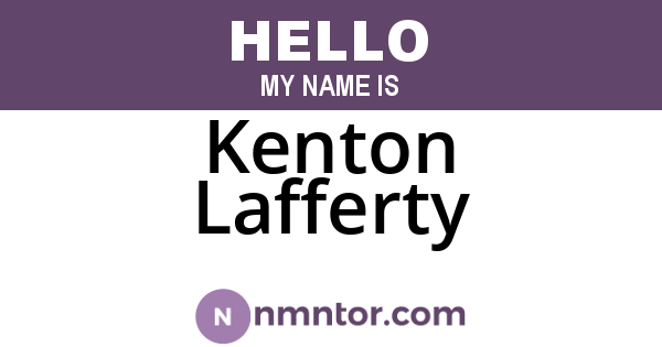 Kenton Lafferty