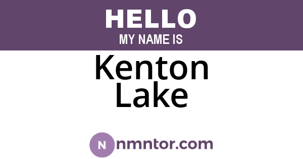 Kenton Lake