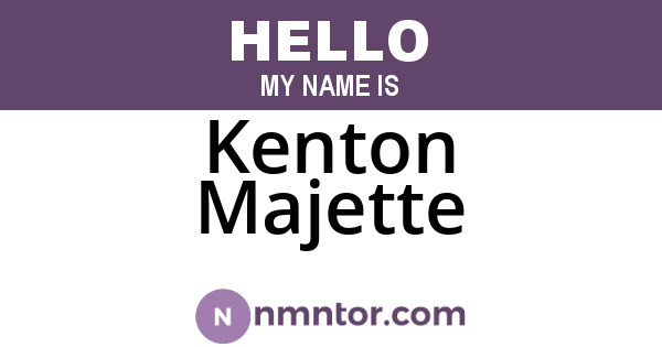 Kenton Majette