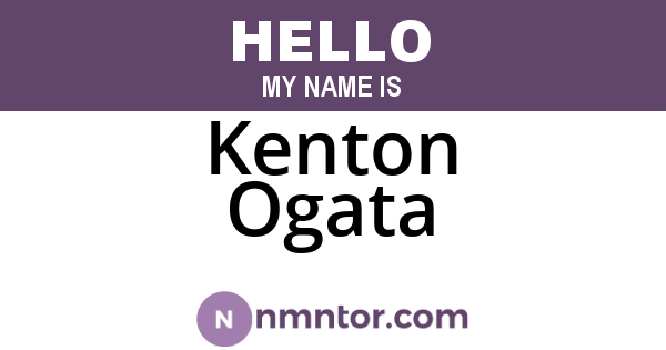 Kenton Ogata