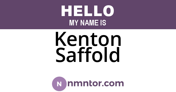 Kenton Saffold