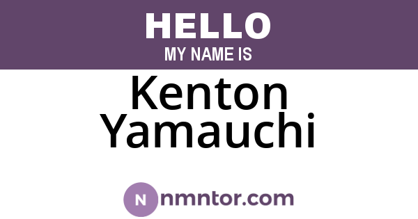 Kenton Yamauchi