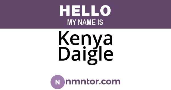 Kenya Daigle