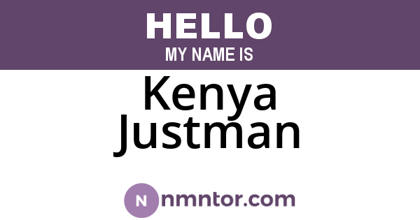 Kenya Justman