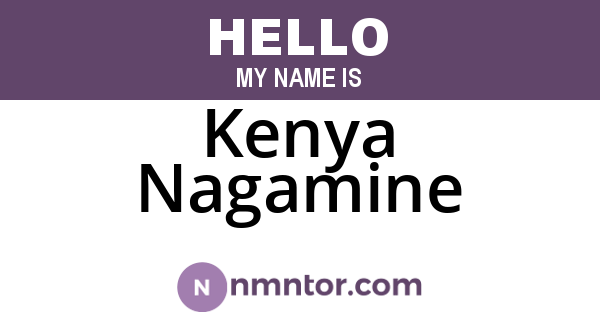 Kenya Nagamine