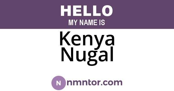 Kenya Nugal