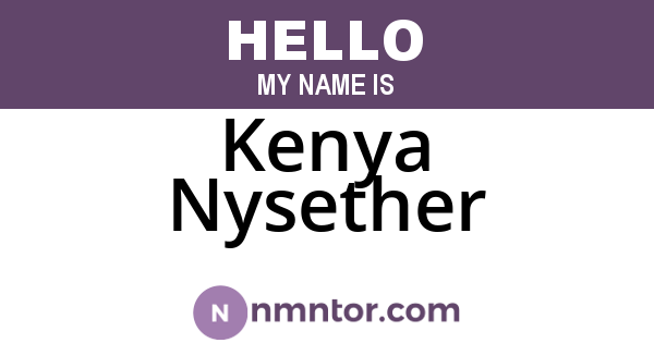 Kenya Nysether