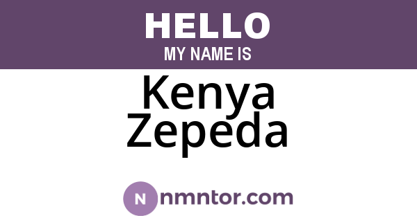 Kenya Zepeda