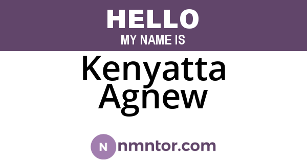 Kenyatta Agnew