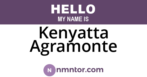 Kenyatta Agramonte