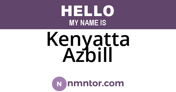 Kenyatta Azbill