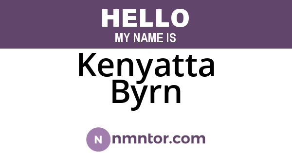 Kenyatta Byrn