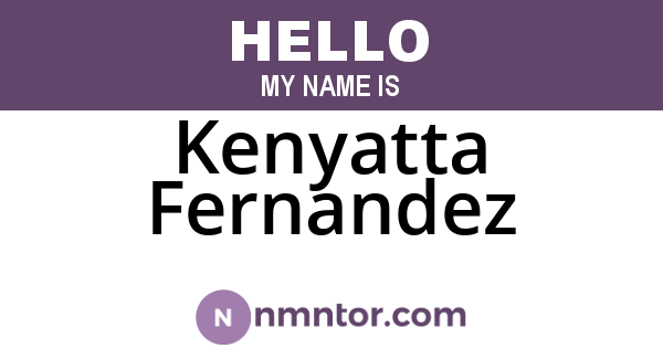 Kenyatta Fernandez