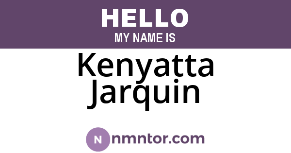 Kenyatta Jarquin