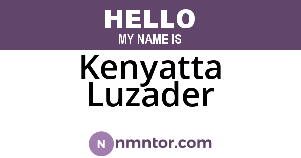 Kenyatta Luzader