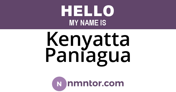 Kenyatta Paniagua