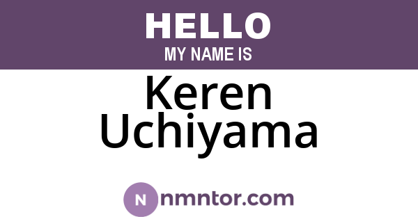 Keren Uchiyama