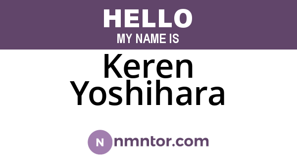 Keren Yoshihara