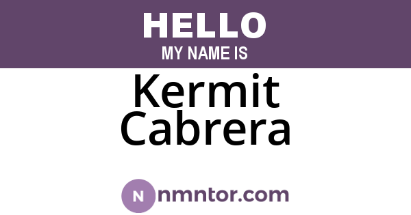 Kermit Cabrera