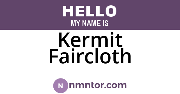 Kermit Faircloth