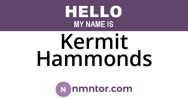 Kermit Hammonds