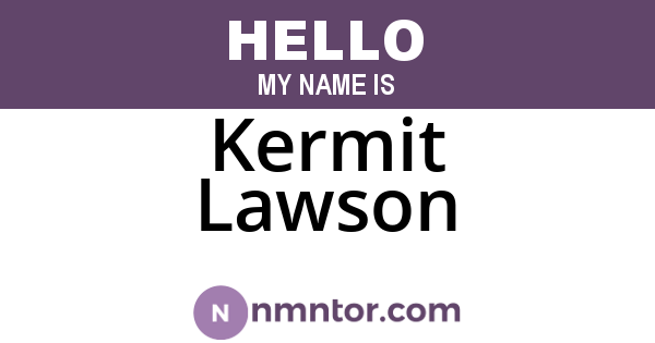 Kermit Lawson