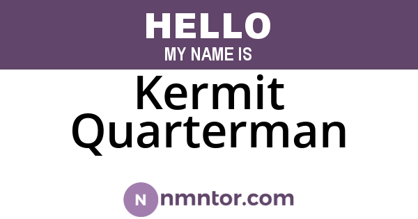 Kermit Quarterman