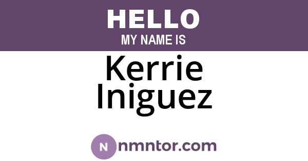 Kerrie Iniguez