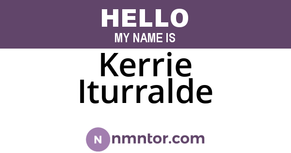 Kerrie Iturralde