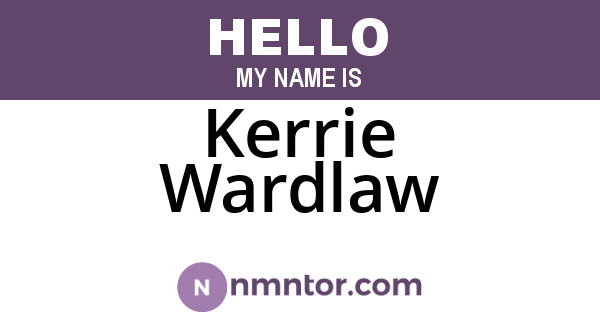 Kerrie Wardlaw