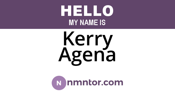 Kerry Agena