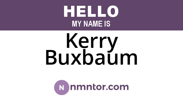 Kerry Buxbaum