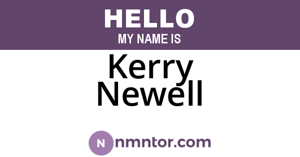 Kerry Newell