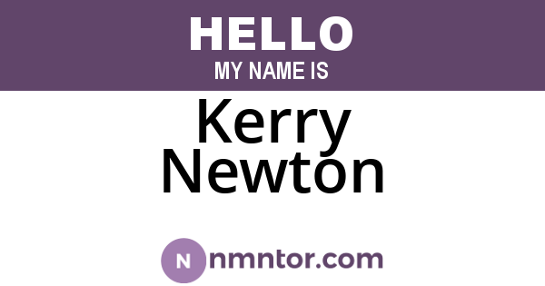Kerry Newton