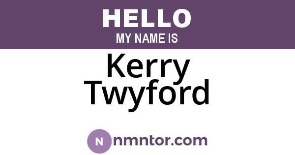 Kerry Twyford
