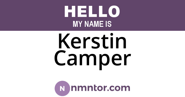 Kerstin Camper