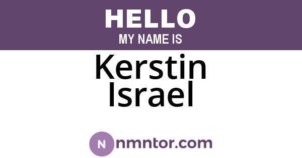 Kerstin Israel