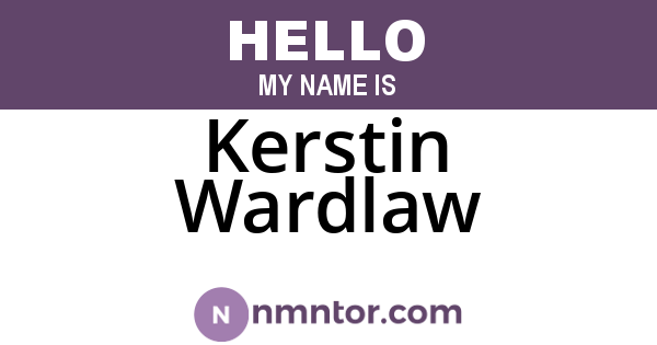 Kerstin Wardlaw