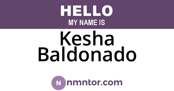 Kesha Baldonado
