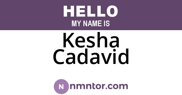 Kesha Cadavid