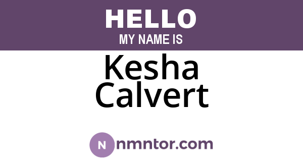 Kesha Calvert