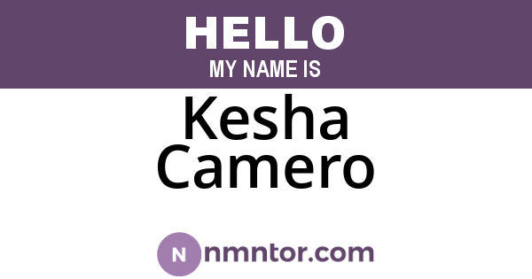 Kesha Camero