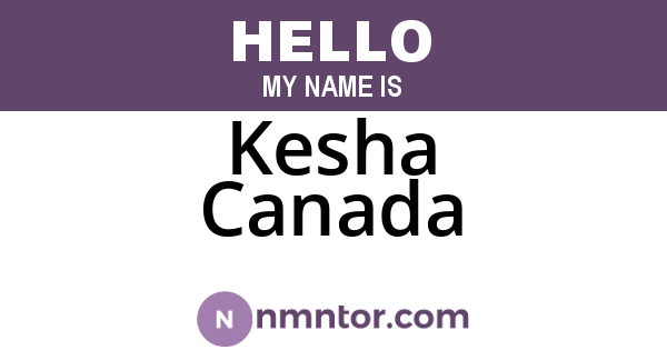 Kesha Canada