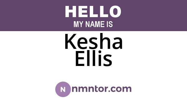 Kesha Ellis