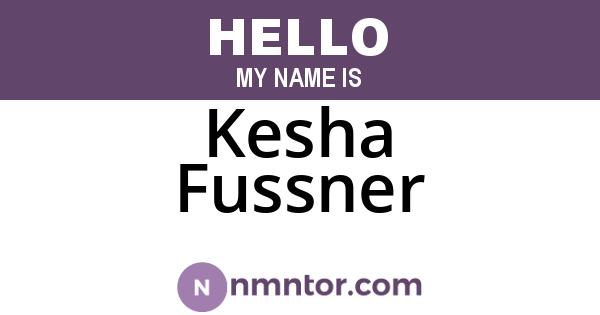 Kesha Fussner