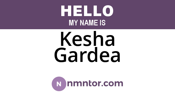 Kesha Gardea