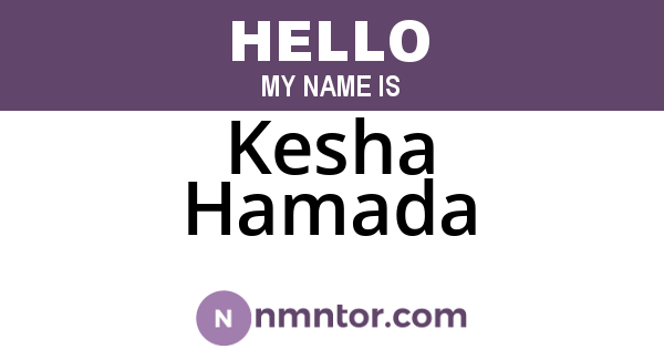 Kesha Hamada
