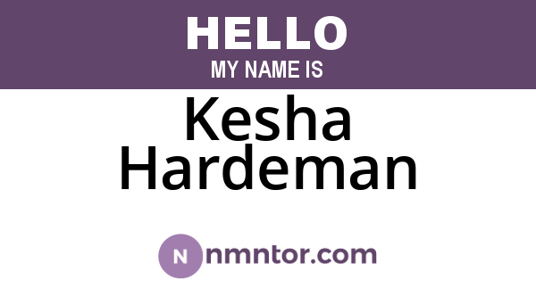 Kesha Hardeman